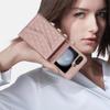 Blocking Card Holder Leather Cover for Samsung Galaxy Z Flip 6 5 4 3 Flip6 Flip5 Flip4 Flip3 5G Crossbody Wallet Phone Case