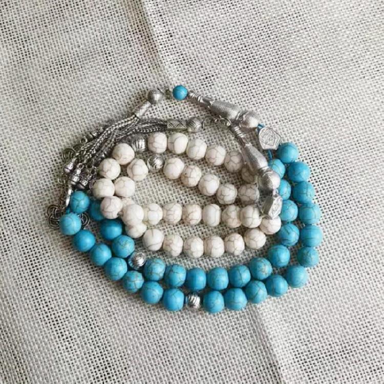 Buddhistisches Rosenkranz-Armband Gebetsperlen Ausgleichender Charm-Armband Unisex Schmuck