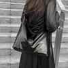 Stor Kapasitet High End og Enkel Tote Bag for Kvinners Moteable Ensfarget Skulderveske Moteable Pendler Crossbody-veske