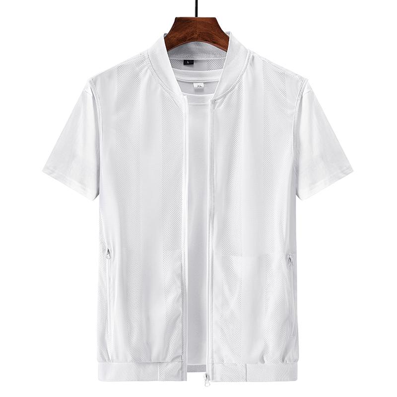 

Summer Men Mesh Hollow Waistcoat Breathable Outdoor Sports Coat Design Leisure Vest Men XS белый