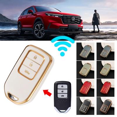 TPU Car Remote Key Case Cover Protector Shell Fob For Honda CRV CR-V Fit Civic Accord HR-V HRV City Odyssey XR-V Accessories