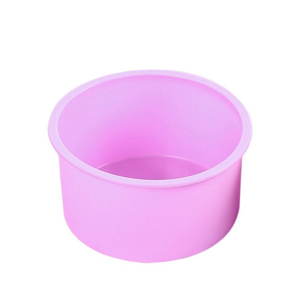 4Pcs 4 in Cupcake Mold Reusable Baking Pan Baking Tool Round Silicone Cake Pan  Pudding