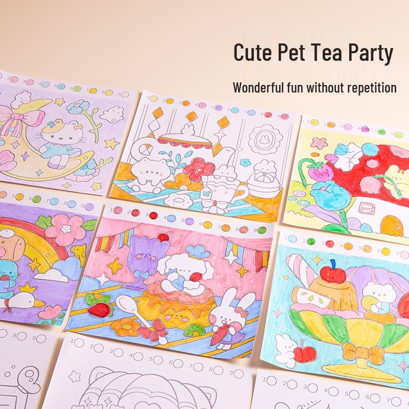 Meile Magic Coloring Book for Kids: Painting & Tracing Fun