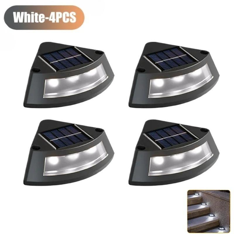 4/1Pcs NEW Solar Step Lamp Outdoor Home Garden Staircase Patio Lights Steps Walkway Light Lamps Outdoor LED Decorative Solar Step Lamp