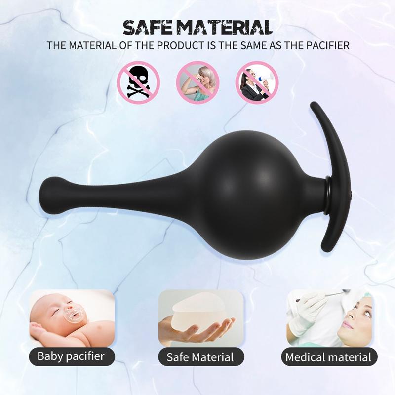 Super Big Inflatable Anal Plug Sex Toys Huge Silicone Butt Plug Large Buttplug Annal Dildo Pump Anus Dilator Expander Balls Bullet