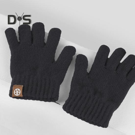 3 Pcs/Set Children Winter Hat Scarf Gloves Set Thick Knitted Ear Protection Cap Gloves Stretchy Windproof Winter Outdoor Cycling Dome Beanie Neck