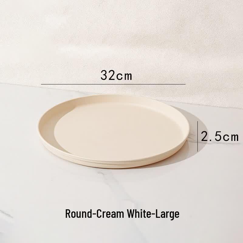 Peach Garden Cream Style Rectangular Plastic Tray