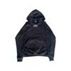 Unisex Hooded Long Sleeve Sweatshirt Loose Fit Casual Hip Hop Style Print Pullover Men Women Teens