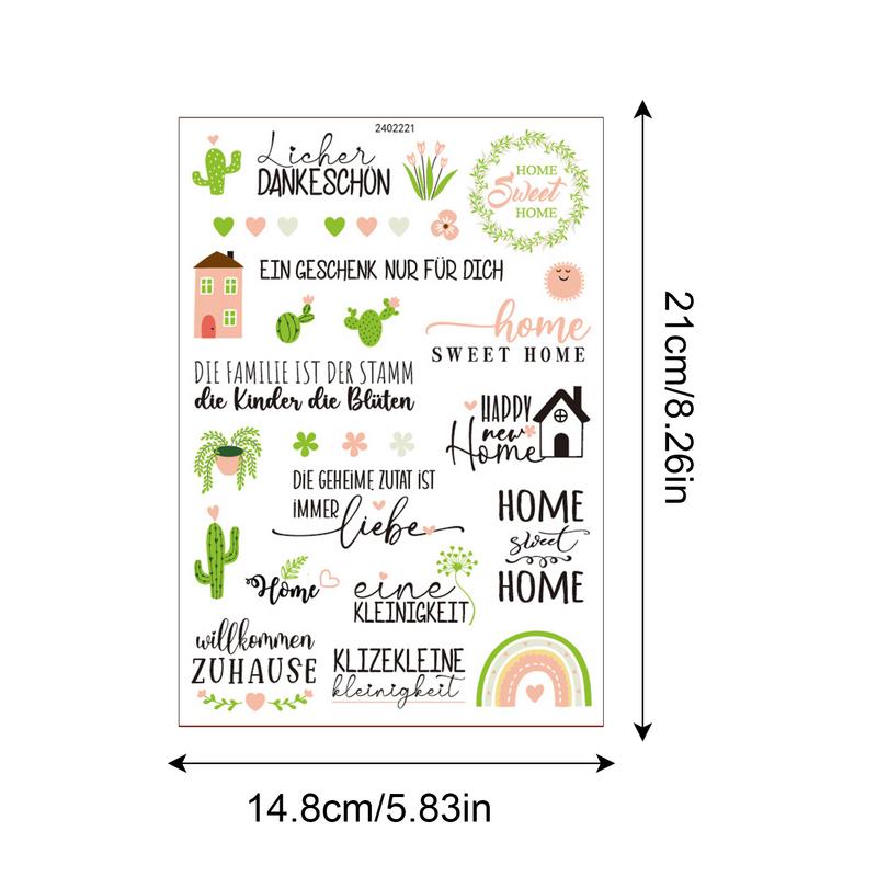 Christmas Sticker Wall Sticker Living Room Bedroom Home Decor Decals Art English Alphabet Stickers Positive Word Window Stickers