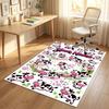 Cow Highland Theme Crystal Velvet Rug Personalized Custom Name Text Soft Floor Mat Home Decor