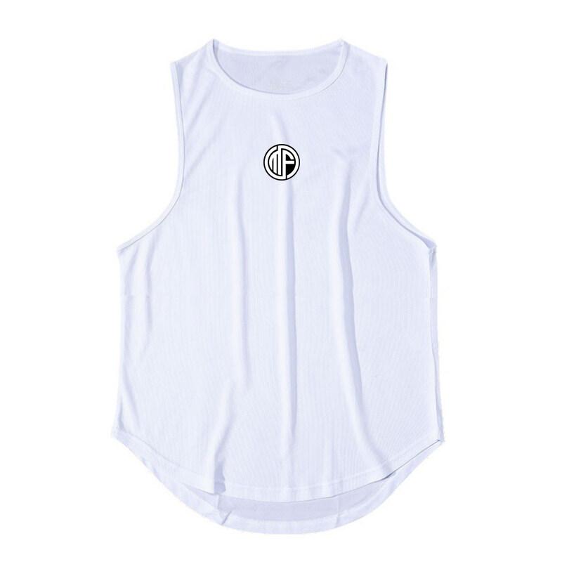 

Muscleguys Мужская новая брендовая одежда для бодибилдинга и фитнеса Стрингер Майка Мужская сетчатая рубашка с принтом Тренировочная майка L белый