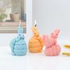 Easter Egg Shell Rabbit Silicone Candle Mold DIY Adorable Bunny Shaped Silicone Mold  Easter Themed Candle Making