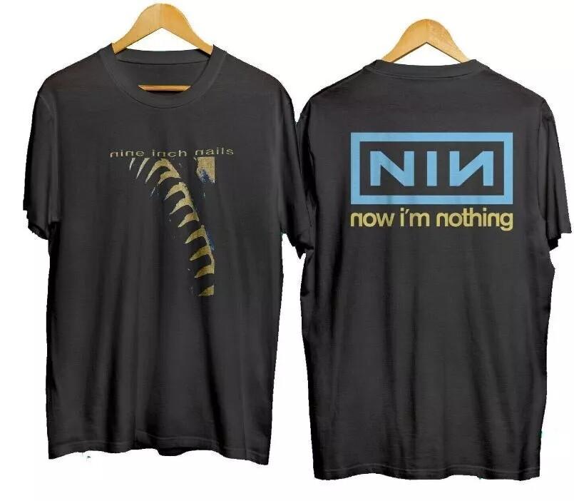 Nine- Inch Nails Now-Im-Nothing   Exclusive   World Tour Black T shirt Reprint Unisex T-Shirt S