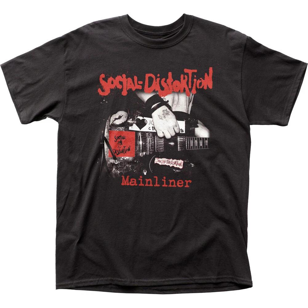 Social Distortion Mainliner Album Mens T Shirt Rock And Roll Band Tee New Black