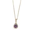 Necklace Does Not Fade Women's Summer Violet Titanium Steel Necklace Jewelry Temperament High-end Necklace
