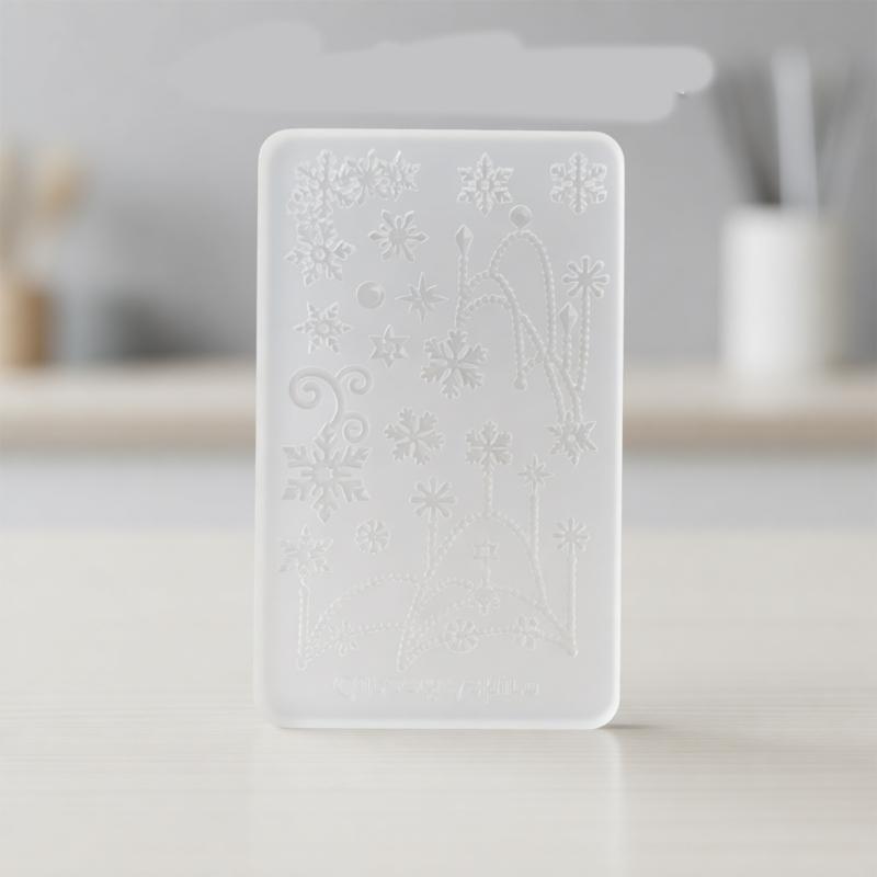 Snowflake Design Silicone Mold For DIY Jewelry Making Crafting Resin Soap Candle Christmas Snowflake Holiday Ornaments