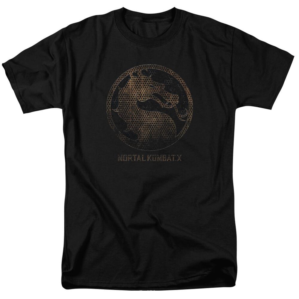 Mortal Kombat Metal Dragon Seal T-shirt Licensed Comic Video Game Tee Black S