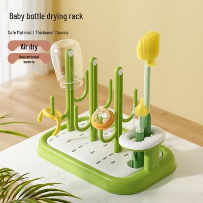 Detachable Portable Baby Bottle & Nipple Drying Rack with Dustproof & Water Draining Features