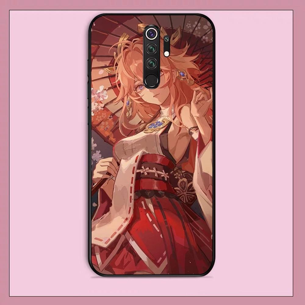 Genshin Impact Yae Miko Phone Case For Redmi Note 4 X 5 A 6 7 8 T 9 9S 10 11 11S 11Epro Poco M3 Pro