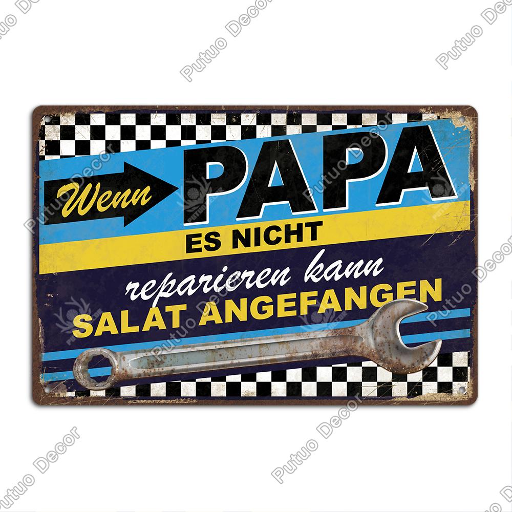 

Putuo Decor 1pc German vintage metal tin sign, wall art Deco family farmhouse Farm Ranch, 7.9 X 11.8 inch gift 20x30cm（7.8x11.8inch）