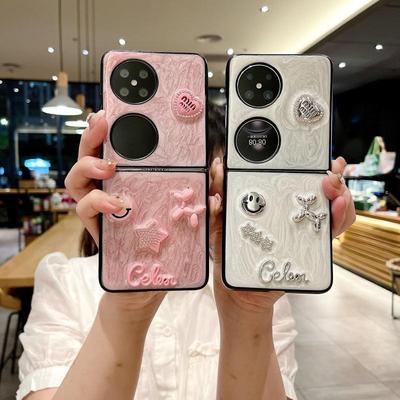 Epoxy Star Puppy Flip Case for Honor Magic V & OPPO Find N3 Flip