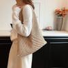 Autumn Woven Bag Women's 2025 New Large-capacity Casual Knitted Beach Bag Casual Niche Retro Underarm Bag
