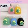 Adorable Cartoon Turtle Plush Mini Backpack For Kids Stylish Canvas School Bag