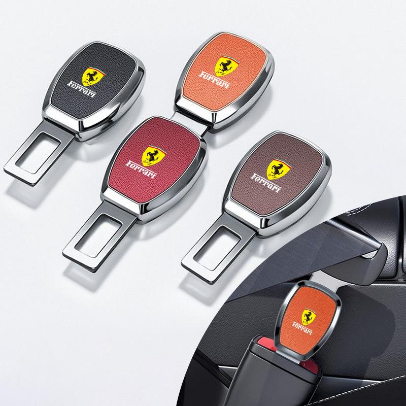 1pcs Car Seat Belt Clip Extension Plug Auto Safety Seat Lock Buckle For Ferrari Roma F80 296 GTB GTS SF90 Stradale Spider Spyde HL7
