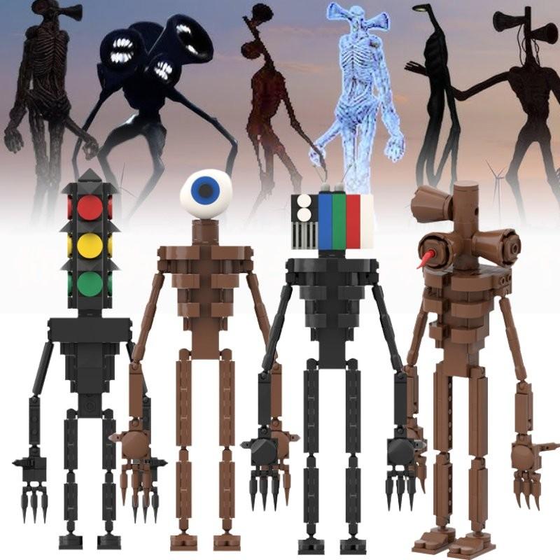 Siren Awakening Head Monster Assembling Building Blocks Toys Tabletop Decoration