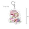 Demon Slayer Chibi Acrylic Keychain: Tanjiro, Nezuko, Giyu, Zenitsu Backpack Charm