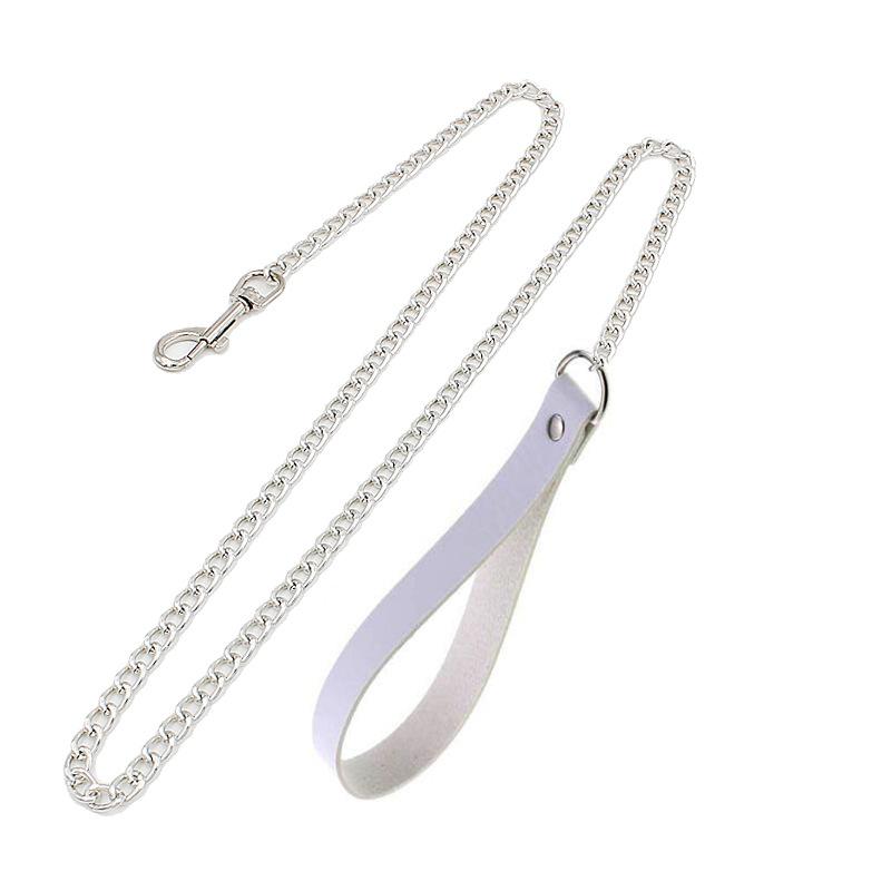 DIEZI Harajuku Bílý PU Kožený Kroužkový Choker Náhrdelník Pro Ženy Muže Vintage Gotický Hip Hope Nastavitelný Límcový Náhrdelník Šperky