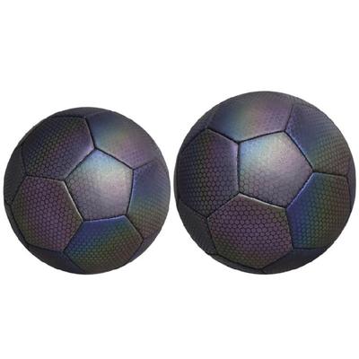 Glowing Soccer Balls for Indoor Outdoor Soccer Training Night Game Reflective Soccer Balls, Reflective Soccer Balls