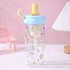 700ml Water Bottle Animal Cup With Lid Straw Cute Coffee Cup  for Juice Milk