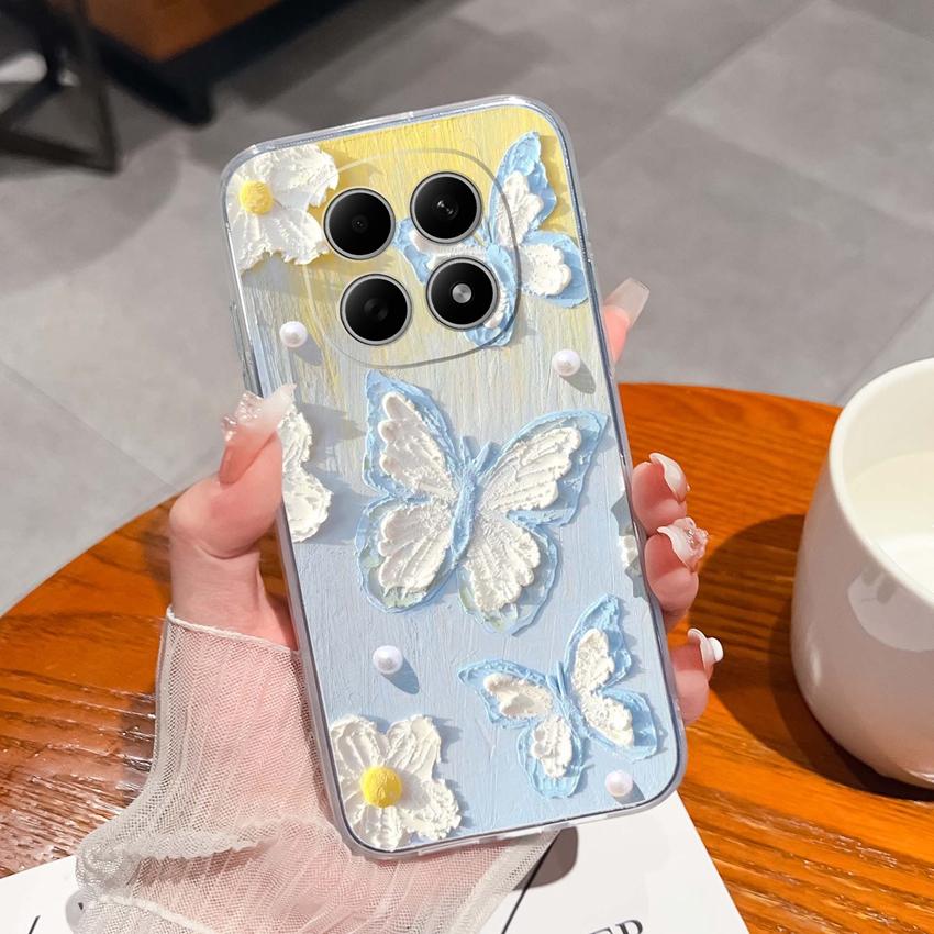 Suitable For Redmi Note 15 14 Pro 14S 15 15C A5 A1 Popular Creative Letters Patterns Phone Case Transparent Silicone Anti Slip Shell For Redmi Housing