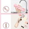 Portable Travel Makeup Brush Bag Silicone Cosmetic Brushes Holder Gift for Women and Girls