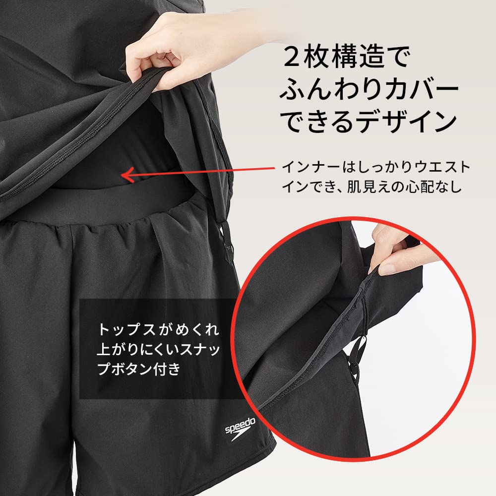 Fitness Swimsuit Airpa Black L [Speed] Women's