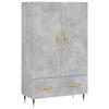 VidaXL Highboard Concrete Grey 69.5x31x115 Cm Engineered Wood 828216