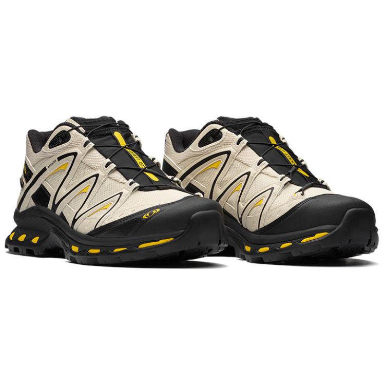 SALOMON XT-Quest Fabric GTX Comfortable Versatile Shock Absorbing Non-Slip Low-Top Hiking Shoes Unisex Hiking Shoes Beige Black Sulfur 477810
