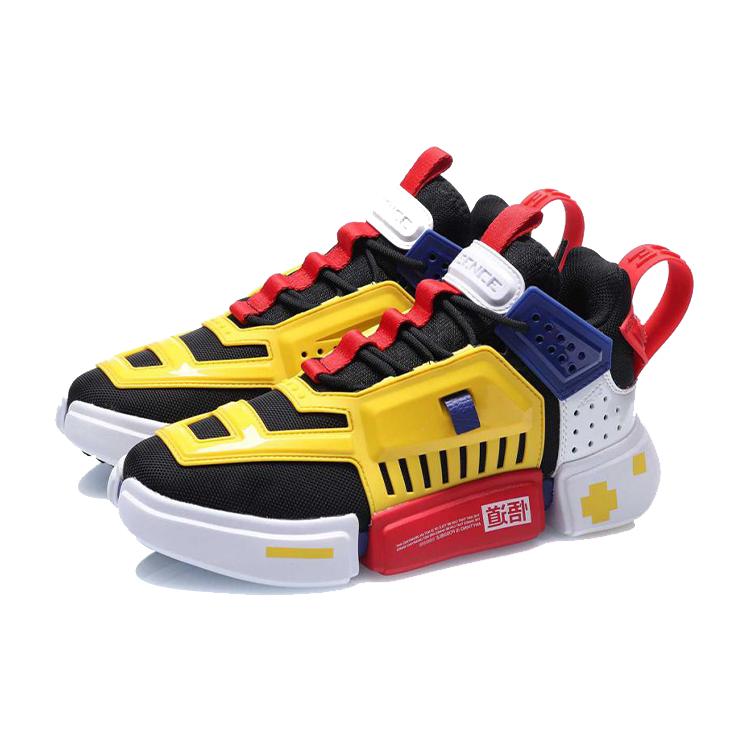 Li Ning Enlightenment Textile, Synthetic Leather Cushioning Slip Resistant Abrasion Resistant Low top Casual Shoes AGBQ122-3