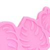 Leaf Mold Food Grade Silicone Nontoxic Cake Ice Cream Mould for Cake Making Baking(Pink )