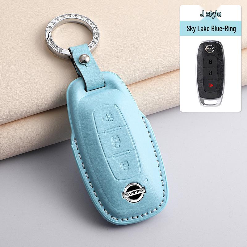 PU Key Case for 2023 Nissan Altima, 14th Gen Sylphy, Qashqai, X-Trail, Kicks, Murano, Tiida – Available in 3 Colors.