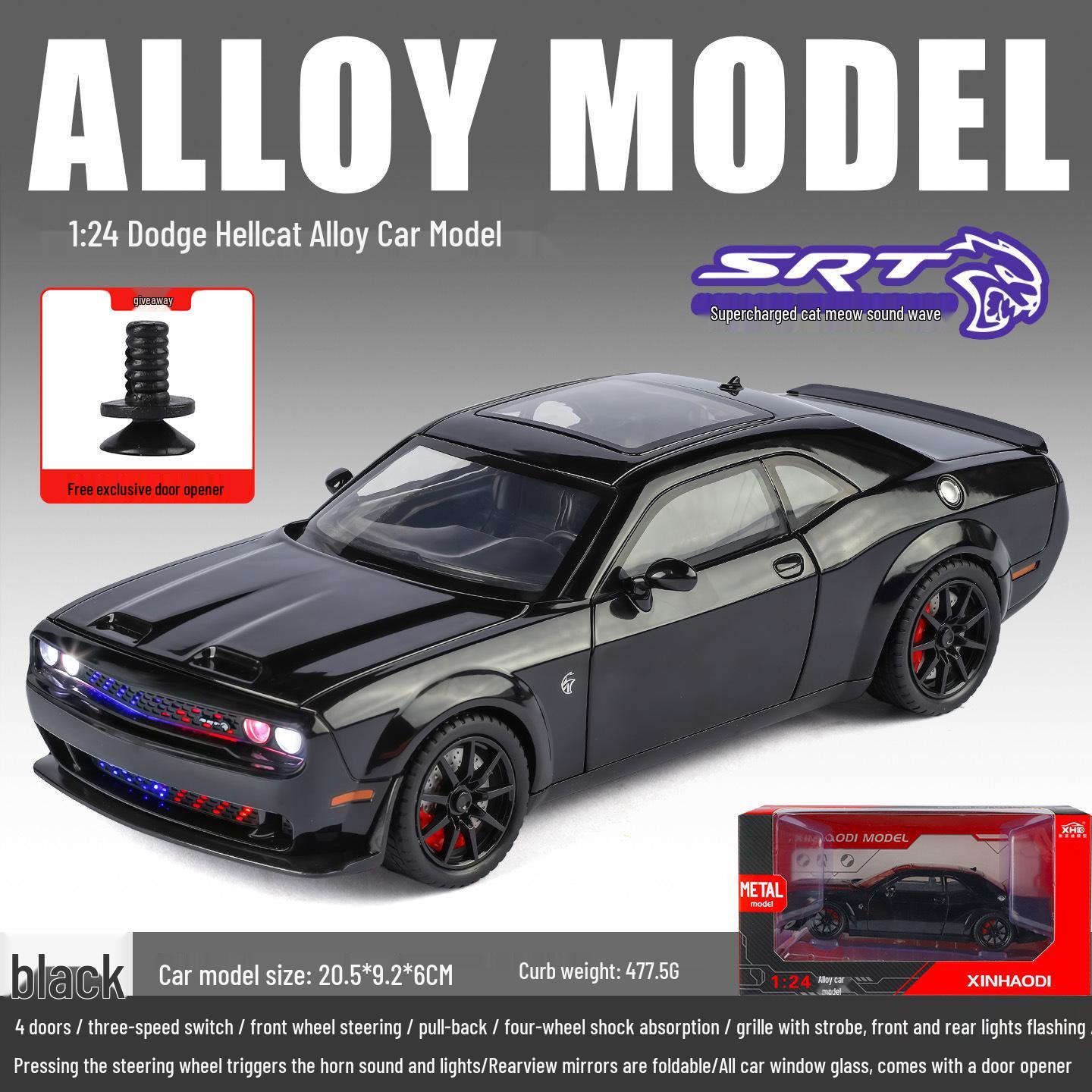 Xin Hao Di C2463 Модель суперкара Hellcat из сплава со звуком и светом для детей