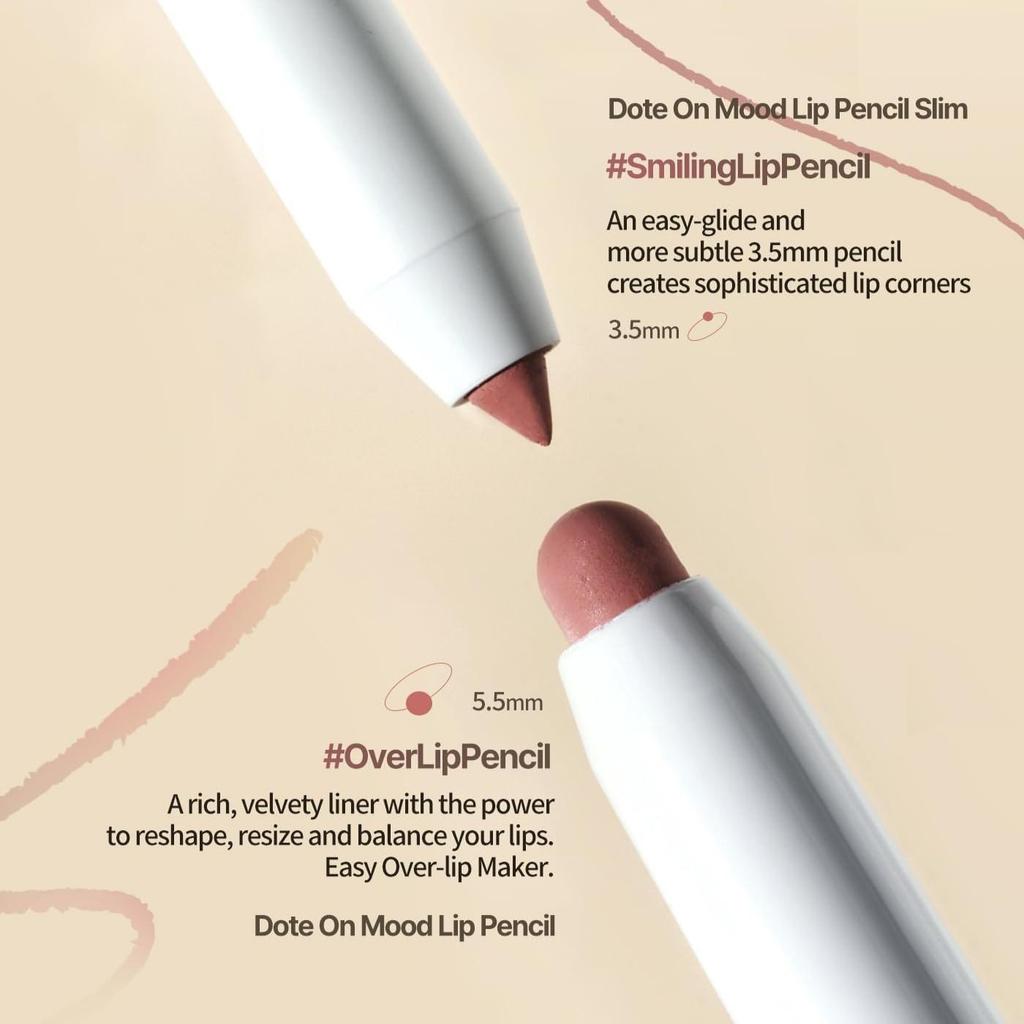 Heart Percent Dote On Mood Lip Pencil - 06 ROSE BEIGE