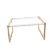 Wooden Cat Hammock Elevated Wooden Frame Pet Bed Portable Pet Lounger for Medium Sized Dogs Rabbits Small Animals