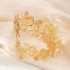 Metal Wide Open Bangle Multi Style Flower Bracelet Stylish Opening Arm Bracelet  Hand Jewelry