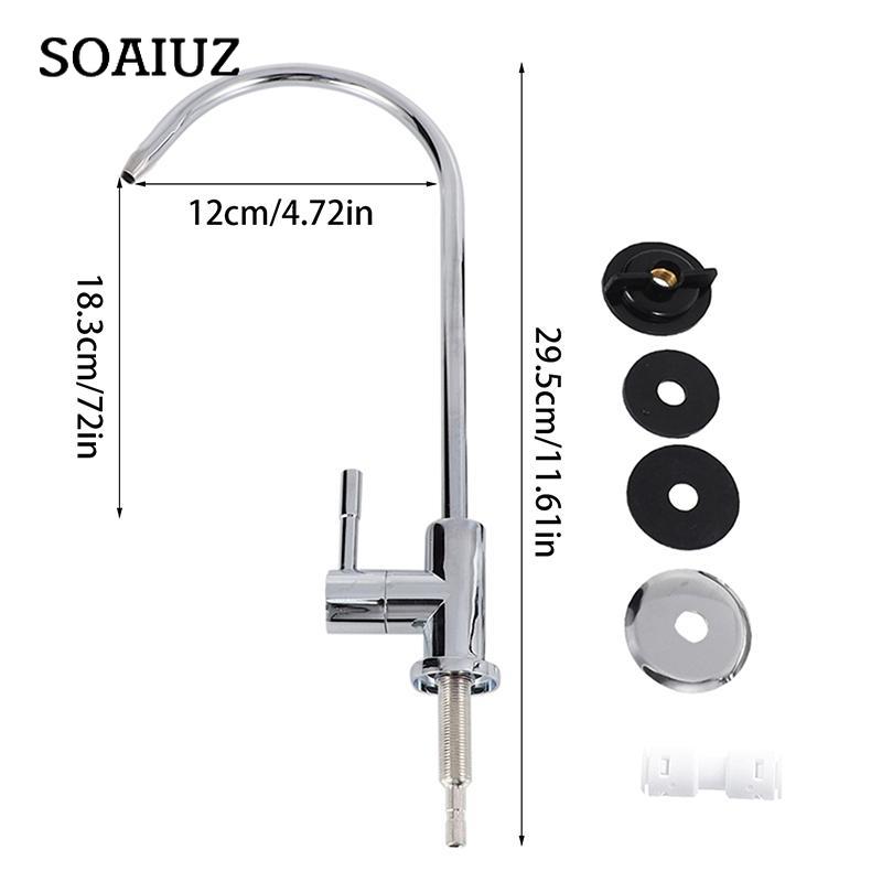 304 Edelstahl Küche 1/4 Zoll Wasserfilter Wasserhahn Verchromt Verbinden Umkehrosmose Wasserhahn Für Trinkwasser Reiniger