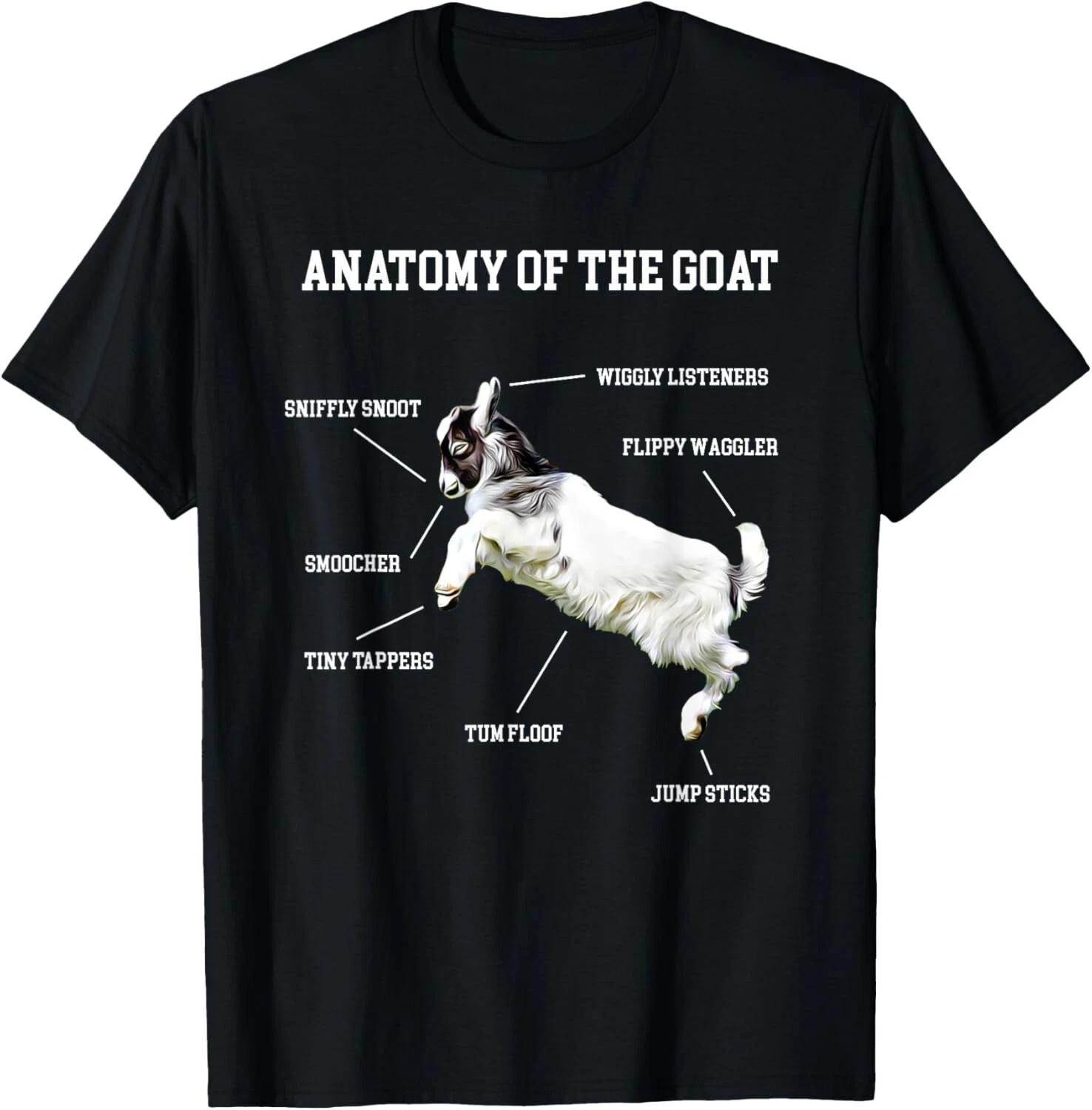 Anatomy Of The Goat Baby Kid Cute Animal Lover Shirt Floof Gift Unisex T-Shirt S