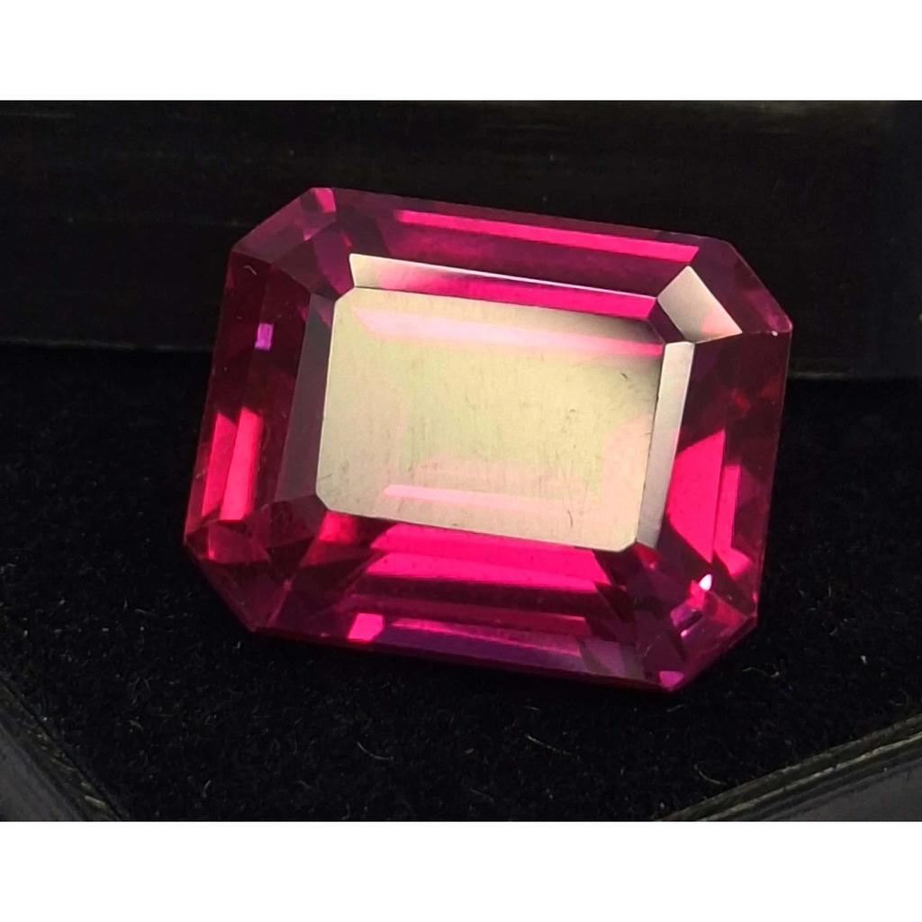 Fabulous Rhodolite Garnet Natural Emerald Cut 11-13 Ct Certified Loose Gemstone