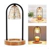 Electric Candle Warmer Lamp, Wax Melting Lamp with Wooden Base Table Decor Nightlight EU