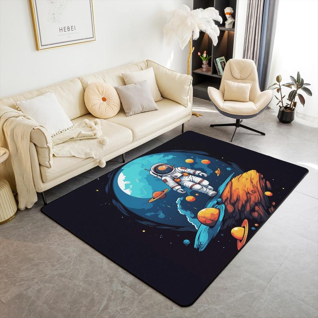 Erosebridal Vintage Radios Indoor Floor Mat Retro Music Tape Printed Carpet Cassette Music Playback Record Area Rug for Kids Boys Girls Teen